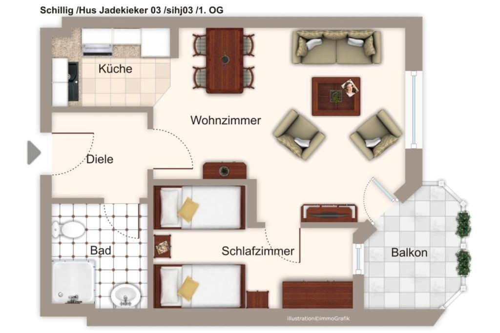 Hus Jadekieker Hus Jadekieker 03 Apartment Schillig Bagian luar foto
